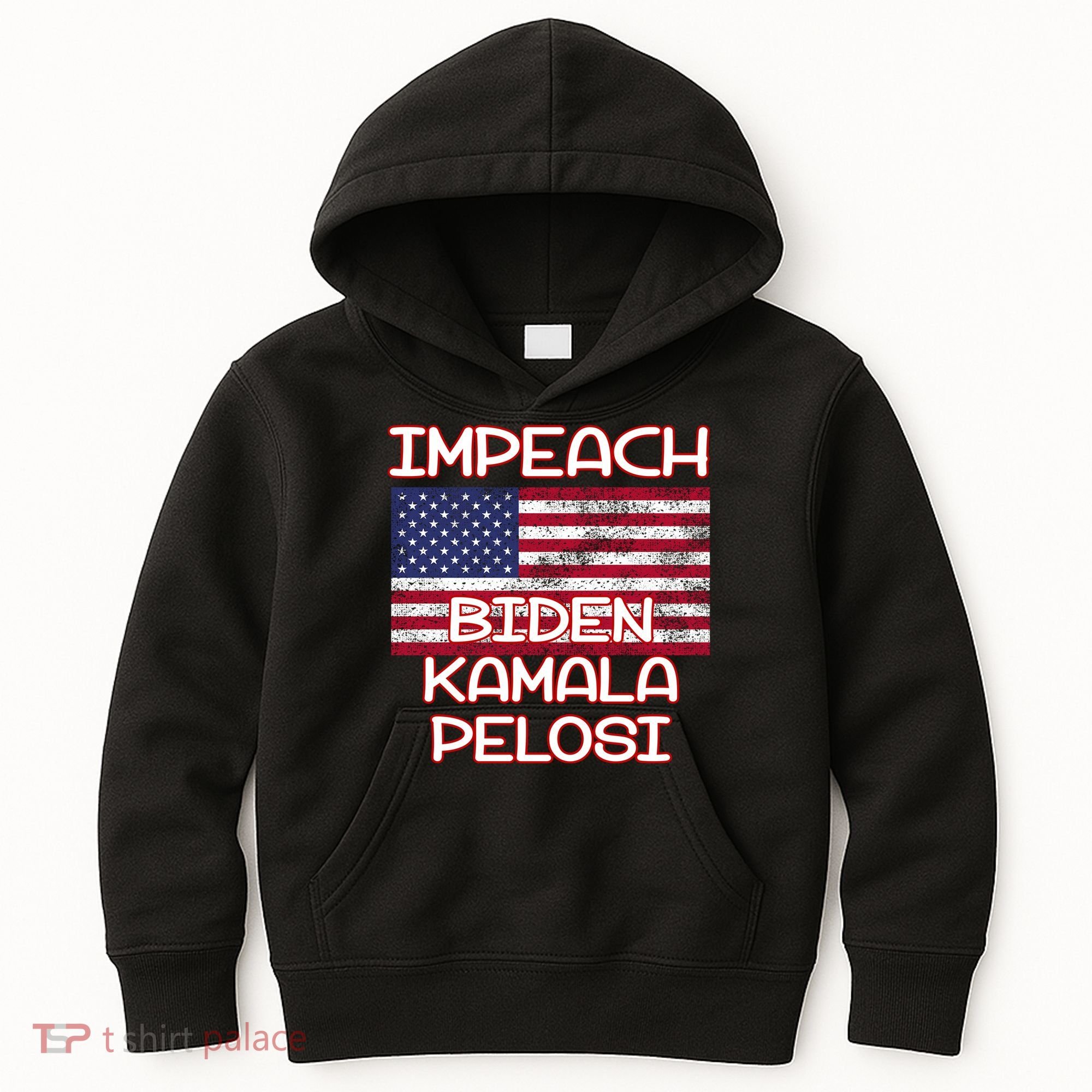 Impeach Biden Kamala Pelosi Kids Hoodie