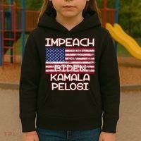 Impeach Biden Kamala Pelosi Kids Hoodie thumb 3