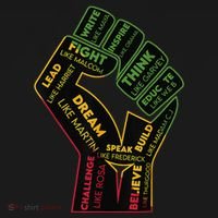 Inspiring Black Leaders Power Fist Hand Juneteenth Pride Long Sleeve Shirt thumb 2