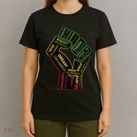 Inspiring Black Leaders Power Fist Hand Juneteenth Pride T-Shirt thumb 4
