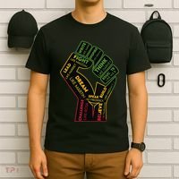 Inspiring Black Leaders Power Fist Hand Juneteenth Pride T-Shirt thumb 6