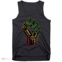 Inspiring Black Leaders Power Fist Hand Juneteenth Pride Tank Top thumb 0