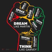Inspiring Black Leaders Power Fist Hand BHM Beanie thumb 2