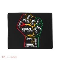 Inspiring Black Leaders Power Fist Hand BHM Mousepad thumb 0