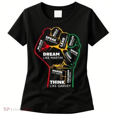 Inspiring Black Leaders Power Fist Hand BHM Women's T-Shirt