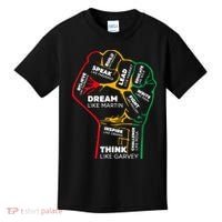 Inspiring Black Leaders Power Fist Hand BHM Kids T-Shirt thumb 0