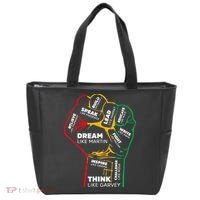 Inspiring Black Leaders Power Fist Hand BHM Tote Bag thumb 0