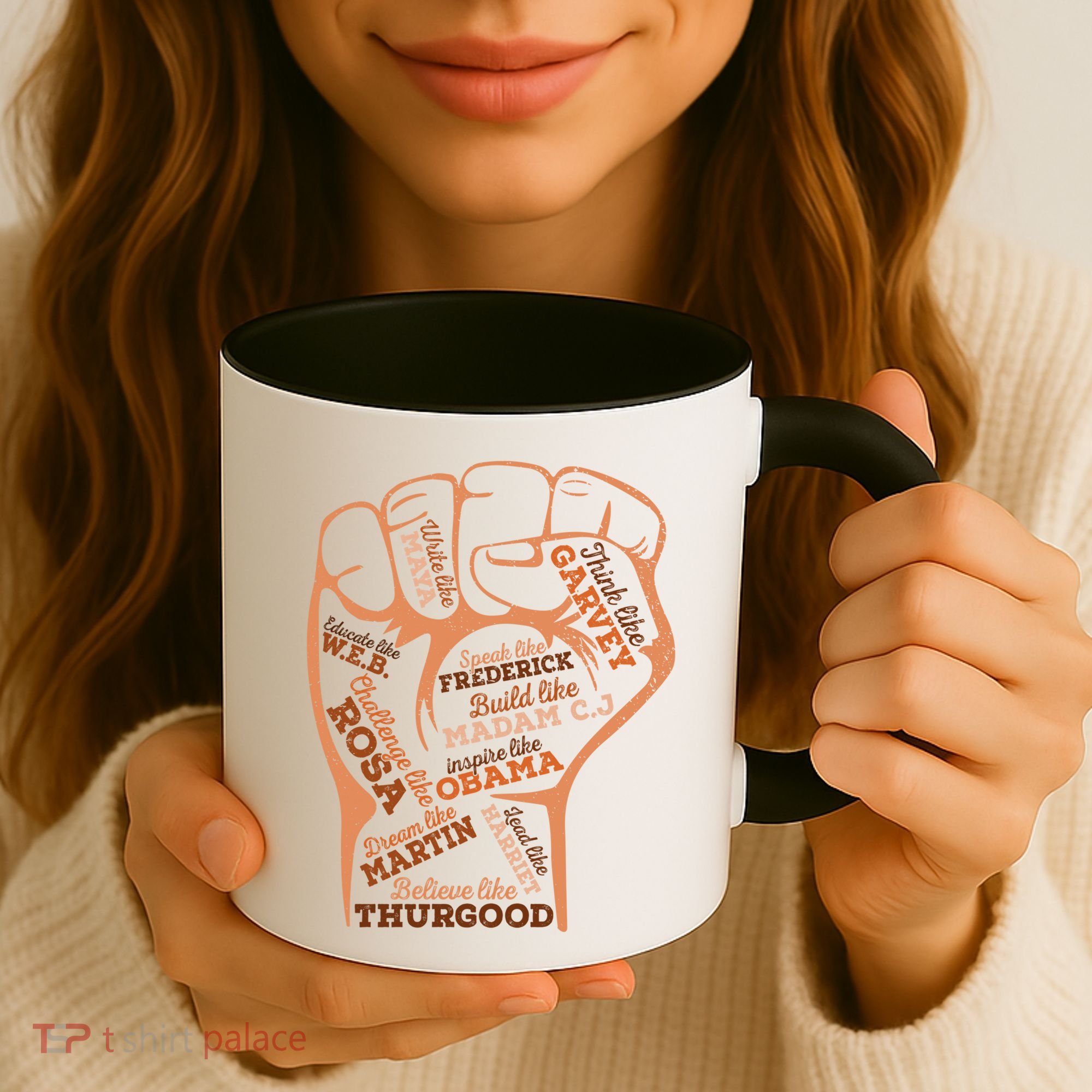 Inspiring Black Leaders Black History Month Juneteenth Funny Gift Coffee Mug