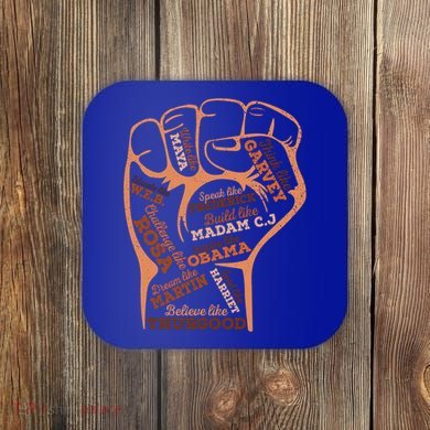 Inspiring Black Leaders Black History Month Juneteenth Funny Gift Coaster