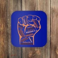 Inspiring Black Leaders Black History Month Juneteenth Funny Gift Coaster thumb 0