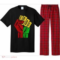 Inspiring Black Leaders Power Fist Hand Black History Month Gift Pajama Set thumb 0