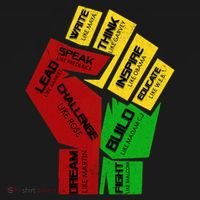 Inspiring Black Leaders Power Fist Hand Black History Month Gift Pajama Set thumb 2