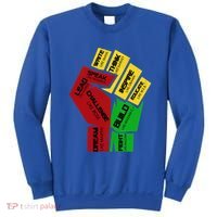 Inspiring Black Leaders Power Fist Hand Black History Month Gift Sweatshirt thumb 0