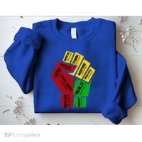 Inspiring Black Leaders Power Fist Hand Black History Month Gift Sweatshirt thumb 2