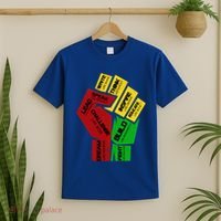 Inspiring Black Leaders Power Fist Hand Black History Month Gift T-Shirt thumb 2