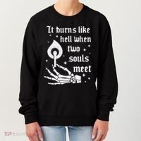 It Burns Like Hell When Two Souls Meet Women's Sweatshirt thumb 0