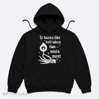 It Burns Like Hell When Two Souls Meet Hoodie thumb 0