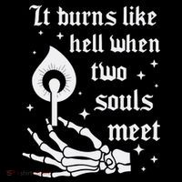 It Burns Like Hell When Two Souls Meet Bucket Hat thumb 4