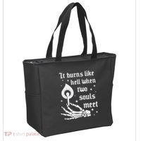 It Burns Like Hell When Two Souls Meet Tote Bag thumb 2