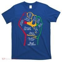 Inspiring Black Leaders Power Fist Hand Black History Month T-Shirt thumb 0