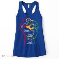Inspiring Black Leaders Power Fist Hand Black History Month Women's Tank Top thumb 0