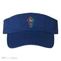 Inspiring Black Leaders Power Fist Hand Black History Month Visor thumb 0