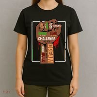 Inspiring Black Leaders Power Fist Hand BHM T-Shirt thumb 4