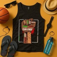 Inspiring Black Leaders Power Fist Hand BHM Tank Top thumb 4