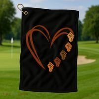 Inspiring Black Leaders Power Fists Hand Black History Month Gift Golf Towel thumb 1