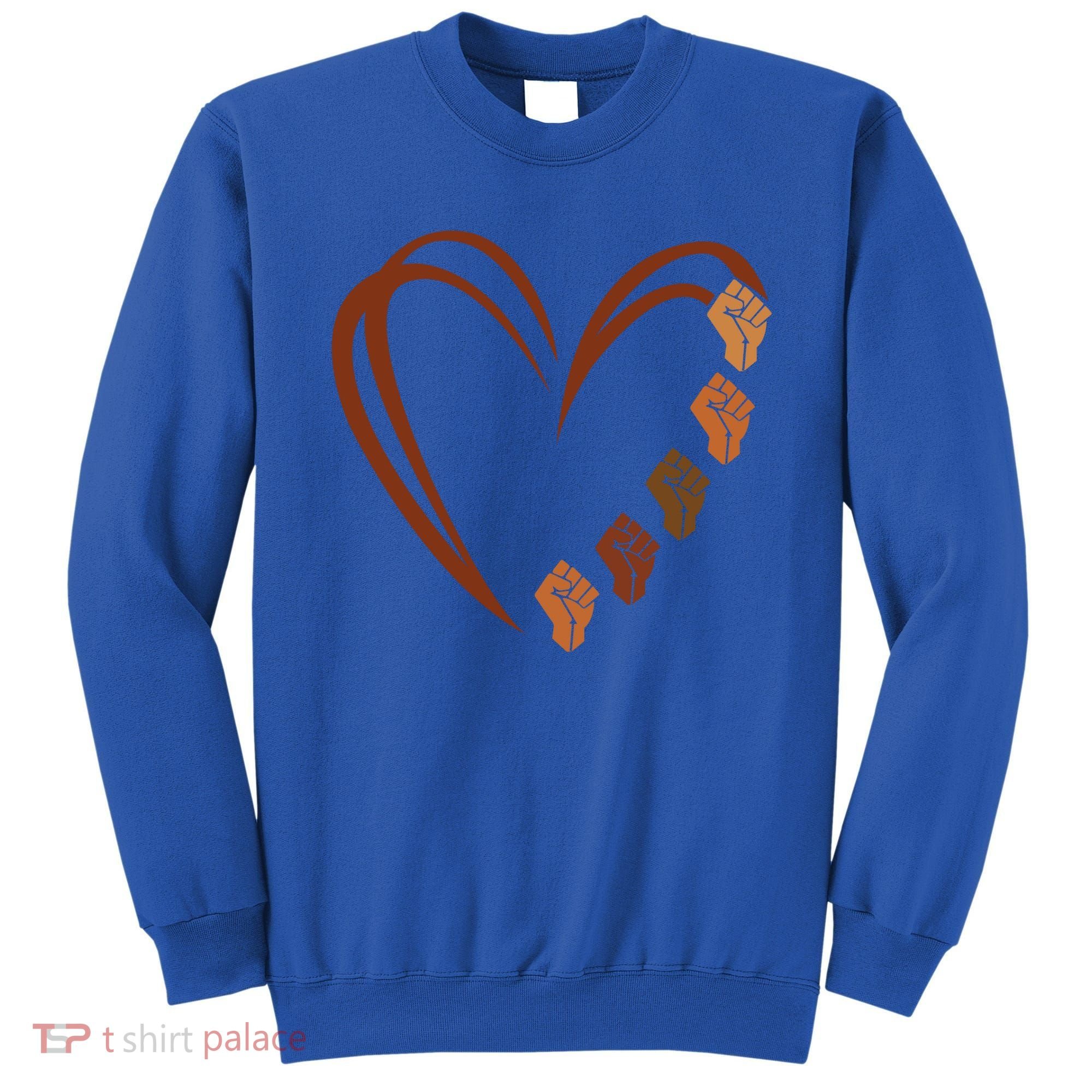 Inspiring Black Leaders Power Fists Hand Black History Month Gift Sweatshirt