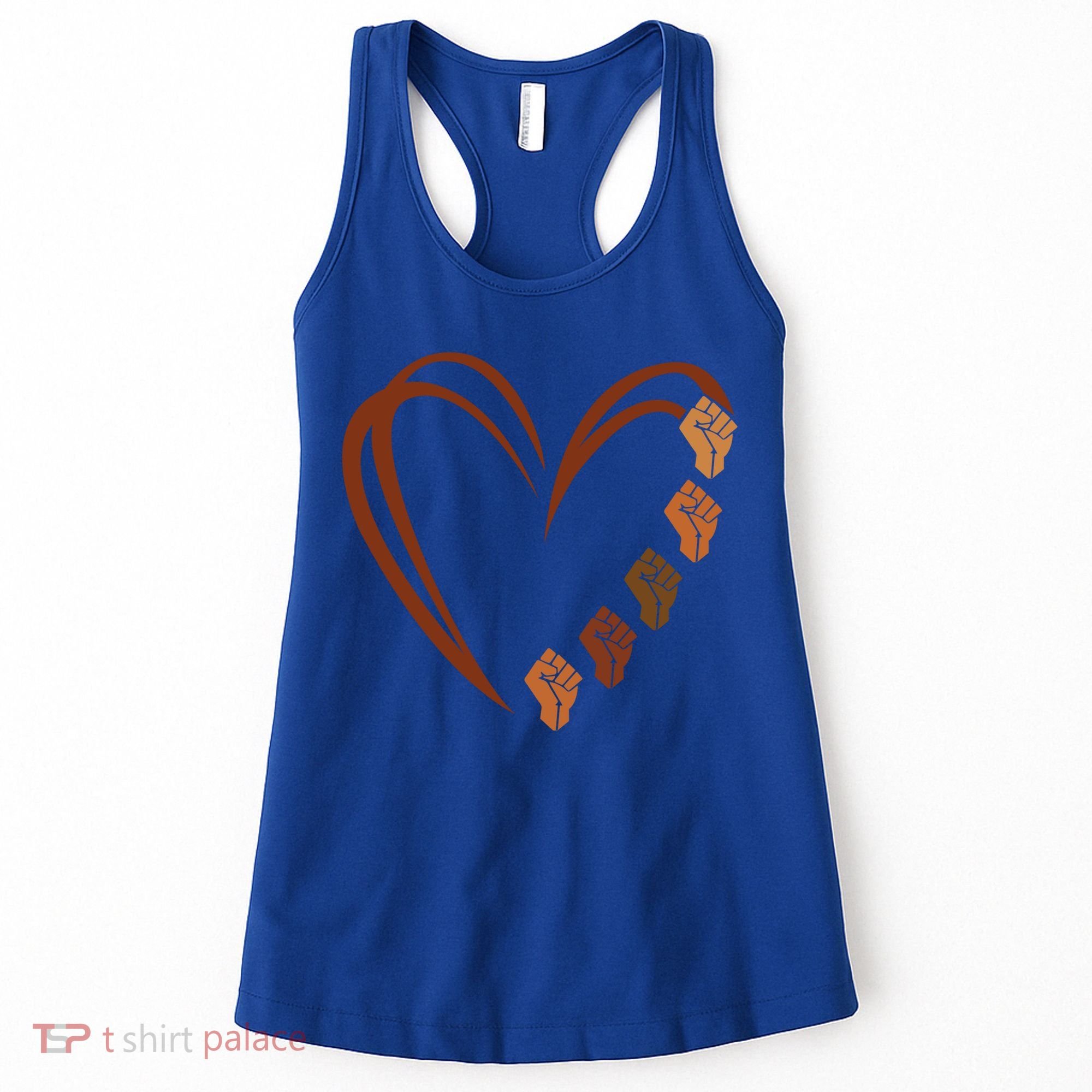 Inspiring Black Leaders Power Fists Hand Black History Month Gift Women's Tank Top
