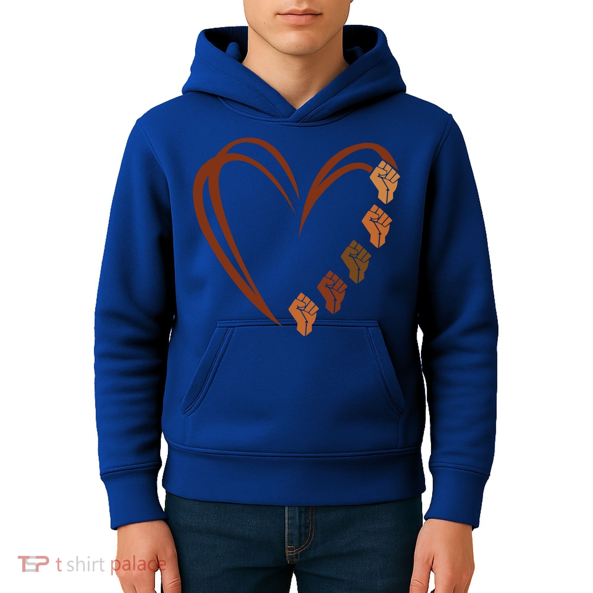 Inspiring Black Leaders Power Fists Hand Black History Month Gift Kids Hoodie