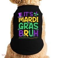 Its Bruh Mardi Gras Bruh Doggie Tank thumb 0