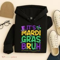 Its Bruh Mardi Gras Bruh Hoodie thumb 4
