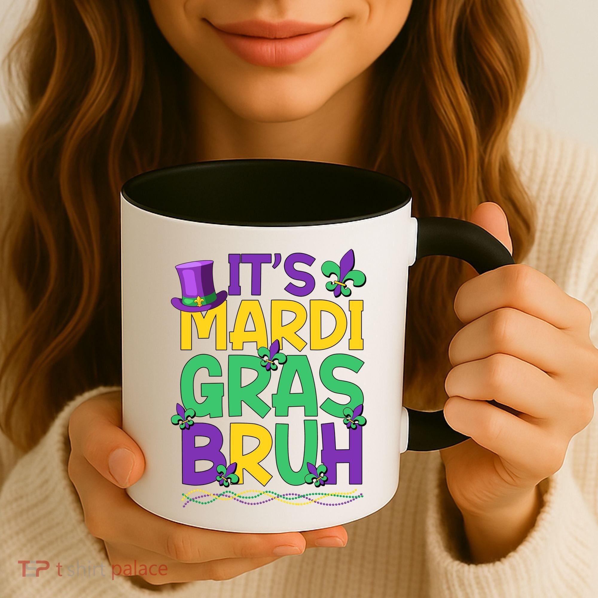 Its Bruh Mardi Gras Bruh Coffee Mug