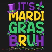 Its Bruh Mardi Gras Bruh Polo thumb 3