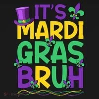 Its Bruh Mardi Gras Bruh Toddler Hoodie thumb 2