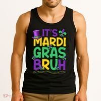 Its Bruh Mardi Gras Bruh Tank Top thumb 3