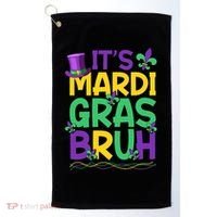 Its Bruh Mardi Gras Bruh Golf Towel thumb 0