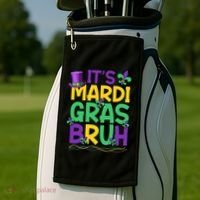 Its Bruh Mardi Gras Bruh Golf Towel thumb 2