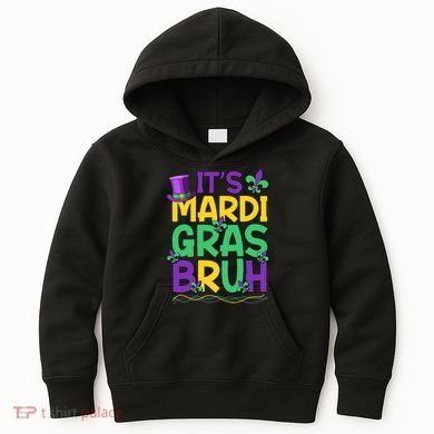 Its Bruh Mardi Gras Bruh Kids Hoodie
