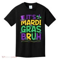 Its Bruh Mardi Gras Bruh Kids T-Shirt thumb 0