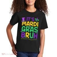 Its Bruh Mardi Gras Bruh Kids T-Shirt thumb 2
