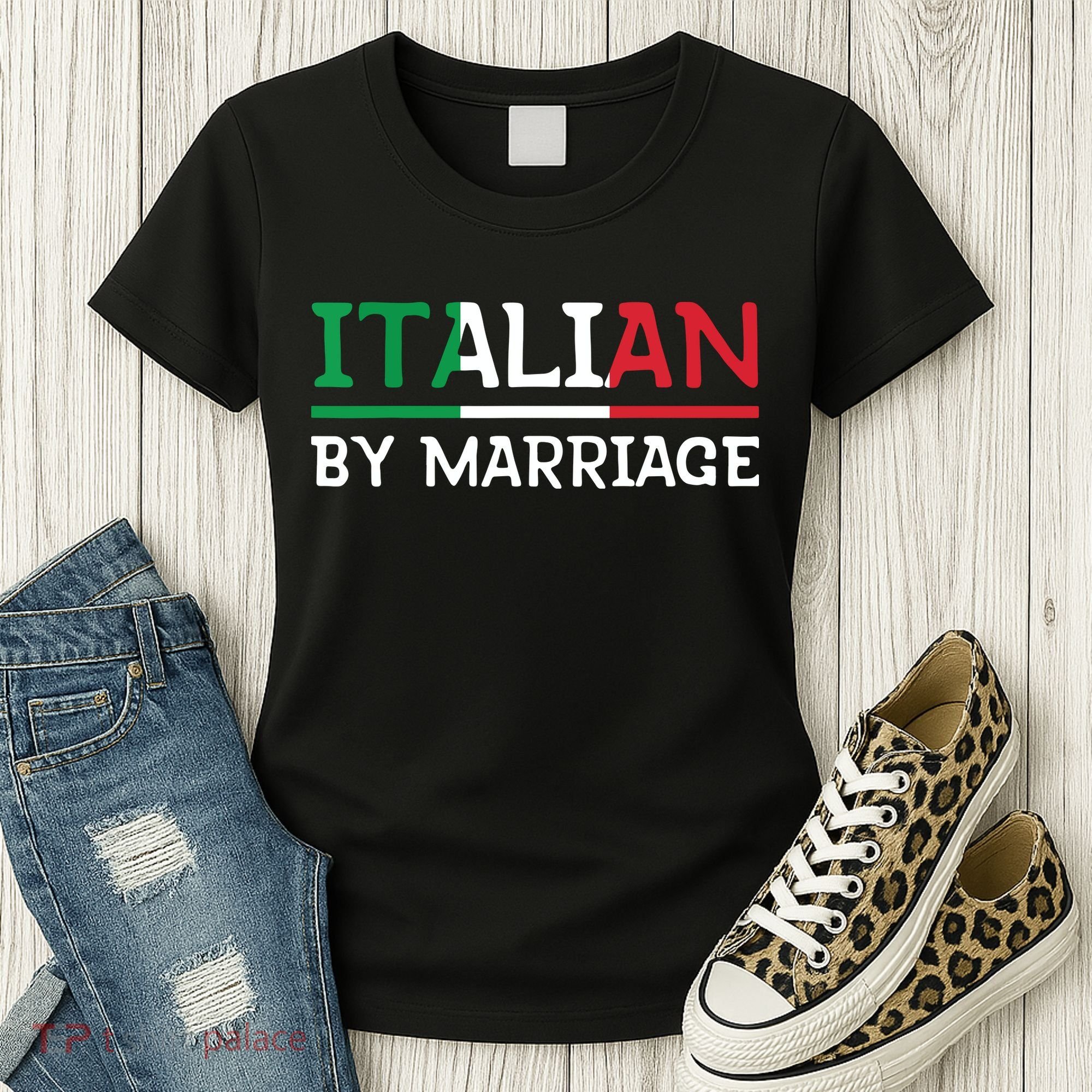 Italian By Marriage Italia Marriage Humor Women's T-Shirt