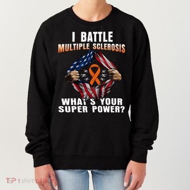 I Batte Multiple Sclerosis What's Your Super Power Superhero Women's Sweatshirt