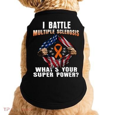 I Batte Multiple Sclerosis What's Your Super Power Superhero Doggie Tank