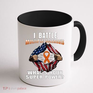 I Batte Multiple Sclerosis What's Your Super Power Superhero Coffee Mug back