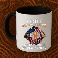 I Batte Multiple Sclerosis What's Your Super Power Superhero Coffee Mug thumb 2