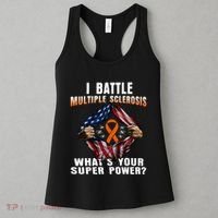 I Batte Multiple Sclerosis What's Your Super Power Superhero Women's Tank Top thumb 3