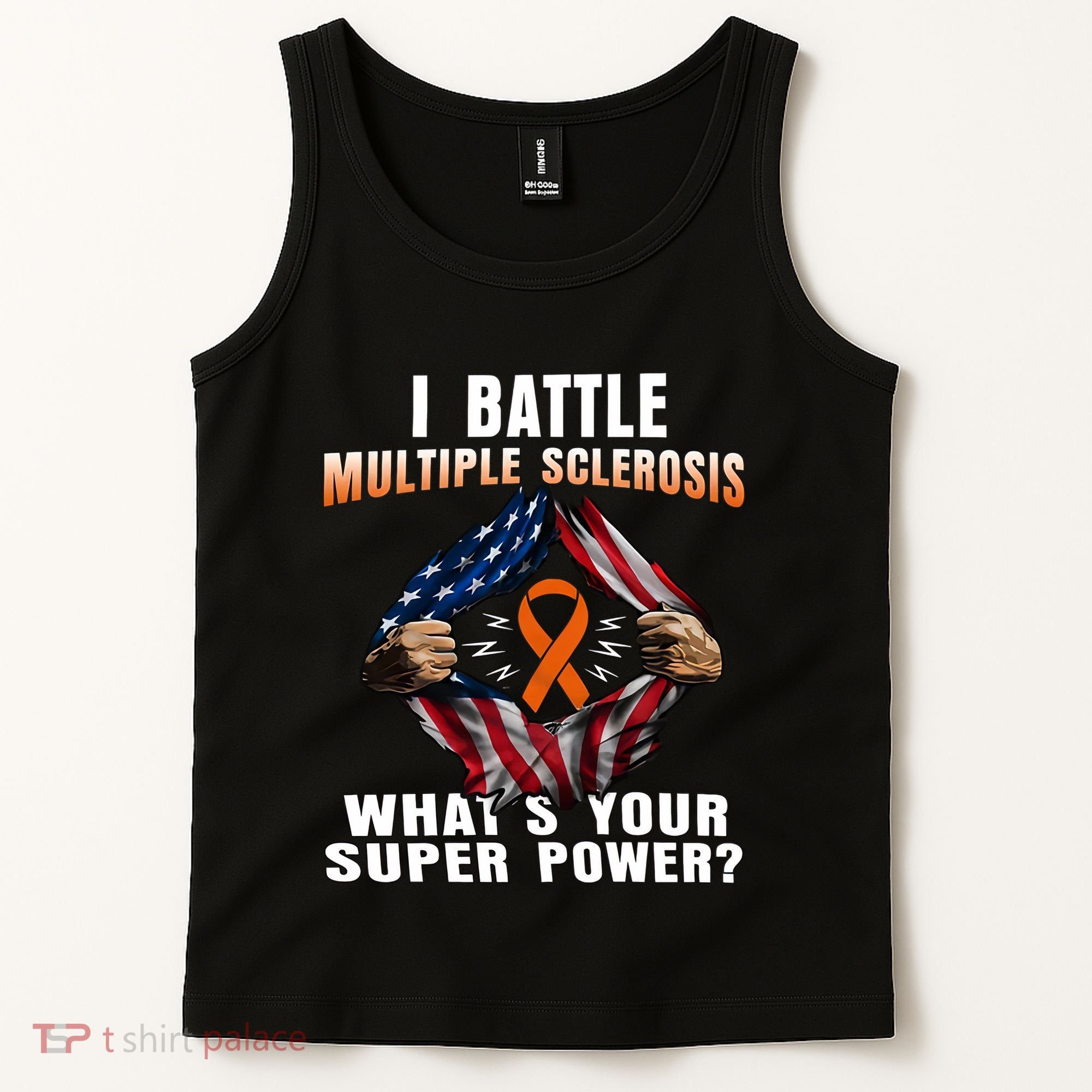 I Batte Multiple Sclerosis What's Your Super Power Superhero Tank Top